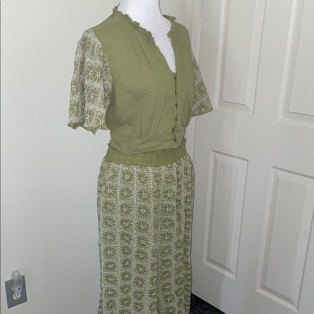 Luna Moon 2 piece boho embroidered outfit